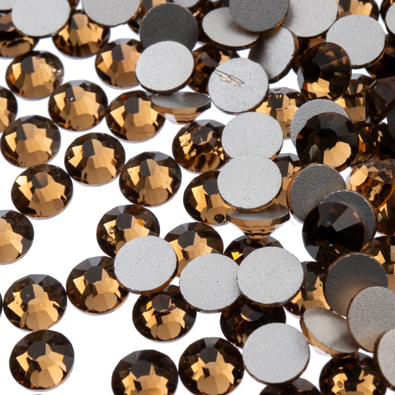 John Bead Crystal Lane SS30 Glass Round Flatback Rhinestones, 72ct.